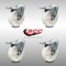 Service Caster 5 Inch SS Nylon Wheel Swivel Bolt Hole Caster Set with Total Lock Brake SCC SCC-SSBHTTL20S514-NYS-4 - alternate 2